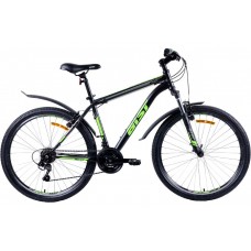 Велосипед AIST Quest/26/20/черно-зеленый/2022